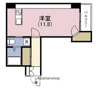 クリスタルブライト本町東【3階】の間取り