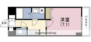 S−RESIDENCE HOMMACHI MARKS【15階】の間取り