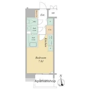 BLAU本町東(旧BPRレジデンス本町東)【4階】の間取り