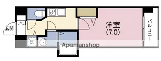 プレサンス谷町キャトル【14階】の間取り