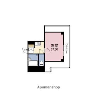 ドミール堺筋本町【6階】の間取り