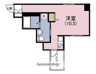 ヴィラタワー谷町【12階】の間取り
