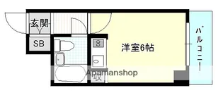 グラシア松屋町【4階】の間取り