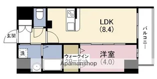プレサンスOSAKA東中本エシデル【7階】の間取り