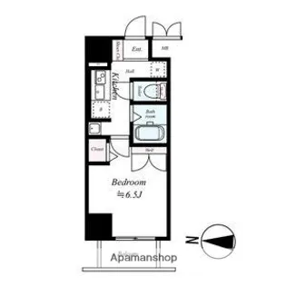 ラナップスクエア大阪城西【10階】の間取り