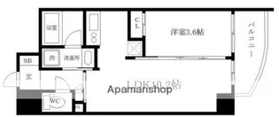 ミュプレ北浜EAST(旧名称 SEST北浜)【2階】の間取り