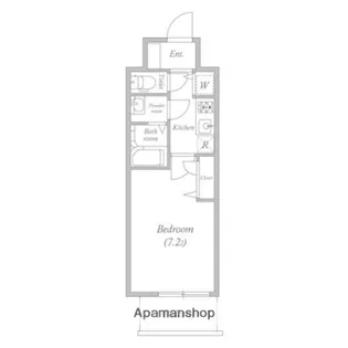 プランドール北浜【4階】の間取り