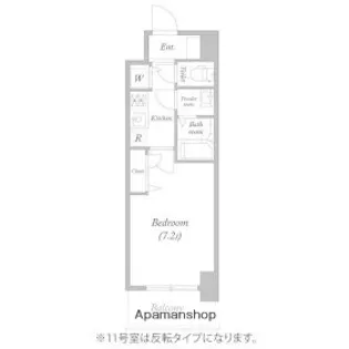 プランドール北浜【3階】の間取り