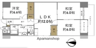 鴫野コーポ2号棟【5階】の間取り