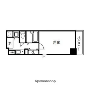 プレサンス中之島公園南【11階】の間取り