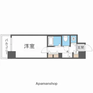 プレサンス中之島公園南【12階】の間取り