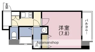 エイペックス大阪城西【4階】の間取り