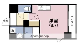 エスリード北浜EAST【8階】の間取り