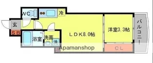 SERENITE谷町CROIX(セレニテ谷町クロワ)【6階】の間取り