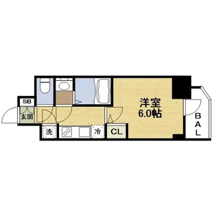 SーRESIDENCE都島LUX【13階】の間取り