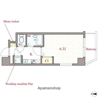 S・Eファースト【11階】の間取り