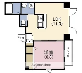 マルベリーモラダ【6階】の間取り