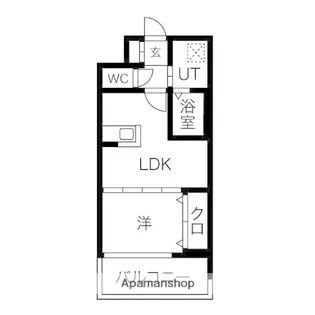 W.O.B.KYOBASHI【3階】の間取り