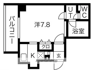 アクティコート京橋【7階】の間取り