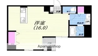 グランエクラ勝山南【1階】の間取り