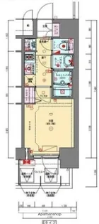 プレサンス松屋町ヴェルデス【3階】の間取り