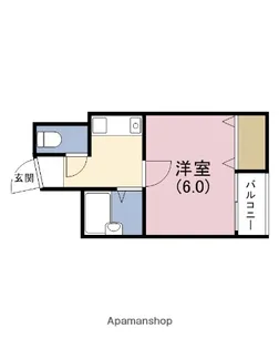 グリーンブリッジA棟B棟【4階】の間取り