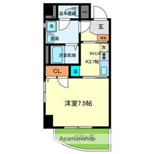 パウゼ大手前【6階】の間取り