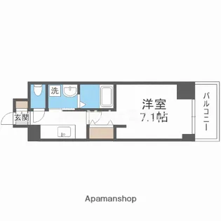 S-RESIDENCE堺筋本町Deux【8階】の間取り