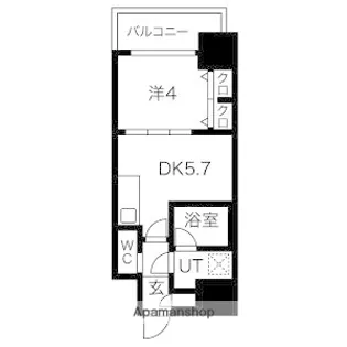 スプランディッド安土町【11階】の間取り