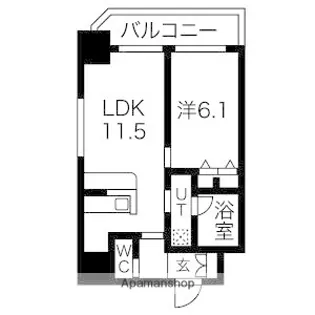 スプランディッド安土町【11階】の間取り