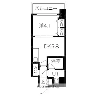 スプランディッド安土町【11階】の間取り