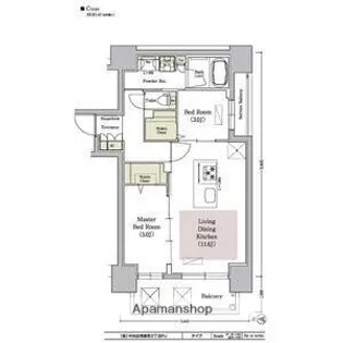 アーバネックス南新町【8階】の間取り