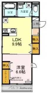 エスト・ヴィヴァーチェ【3階】の間取り