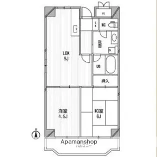 日宝ライフ放出西【3階】の間取り