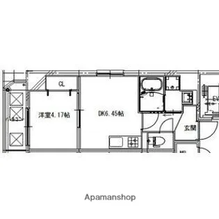 アートレジデンス上町【3階】の間取り