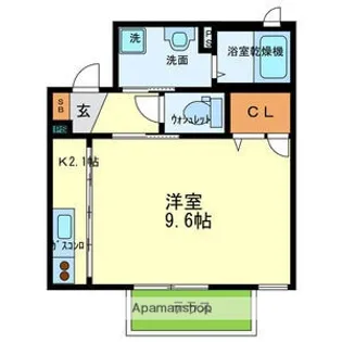 シャーメゾン城東【1階】の間取り