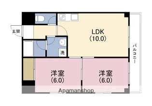 ハイツヒルトンPARTII【5階】の間取り