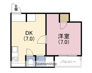 ASTERI JOTO(旧武田第3マンション)【2階】の間取り