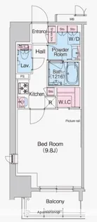 コンフォリア北浜【8階】の間取り