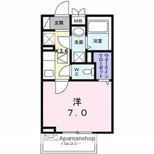 アプローズ【1階】の間取り