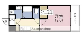 アーバネックス心斎橋Ⅱ【11階】の間取り