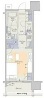 パークアクシス心斎橋【11階】の間取り