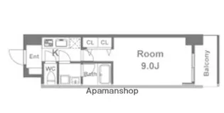 スプランディッド淀屋橋DUE【6階】の間取り