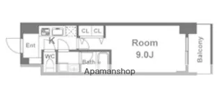 スプランディッド淀屋橋DUE【11階】の間取り