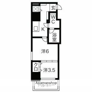 イグレック南本町【11階】の間取り