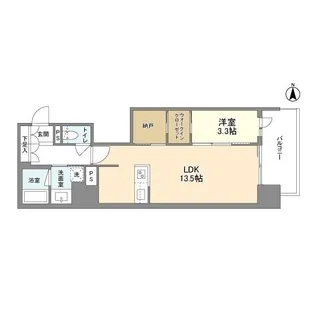 RJRプレシア南堀江【0503号室】の間取り