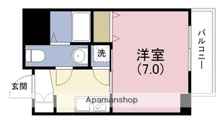 ラシュレエグゼ本町【4階】の間取り