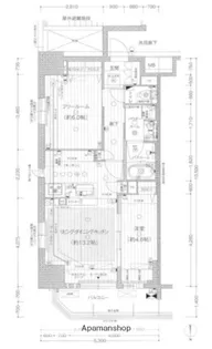 プレサンスロジェ堺筋本町【12階】の間取り