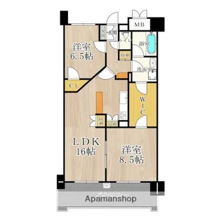 マスターズ・レジデンス道頓堀Ⅲ【10階】の間取り