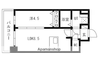プレサンス高津公園ディオ【2階】の間取り